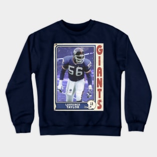 Retro Lawrence Taylor Football Trading Card Crewneck Sweatshirt